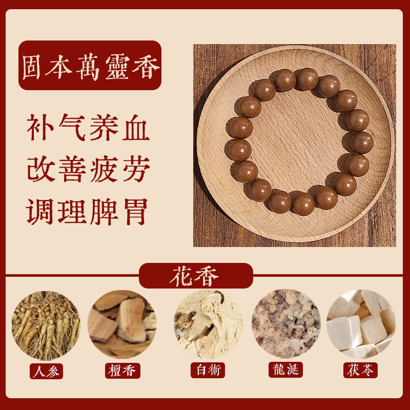DAOCALM Guben Wanling Aromatic Bracelet | Qi & Blood Support